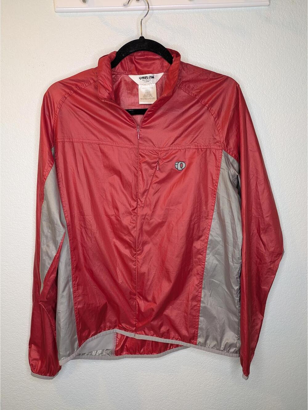 Pearl Izumi Women's Cycling Windbreaker Jacket XL Rust Red Lightweight Full Zip